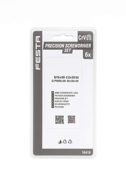FESTA Precision screwdriver set 6x