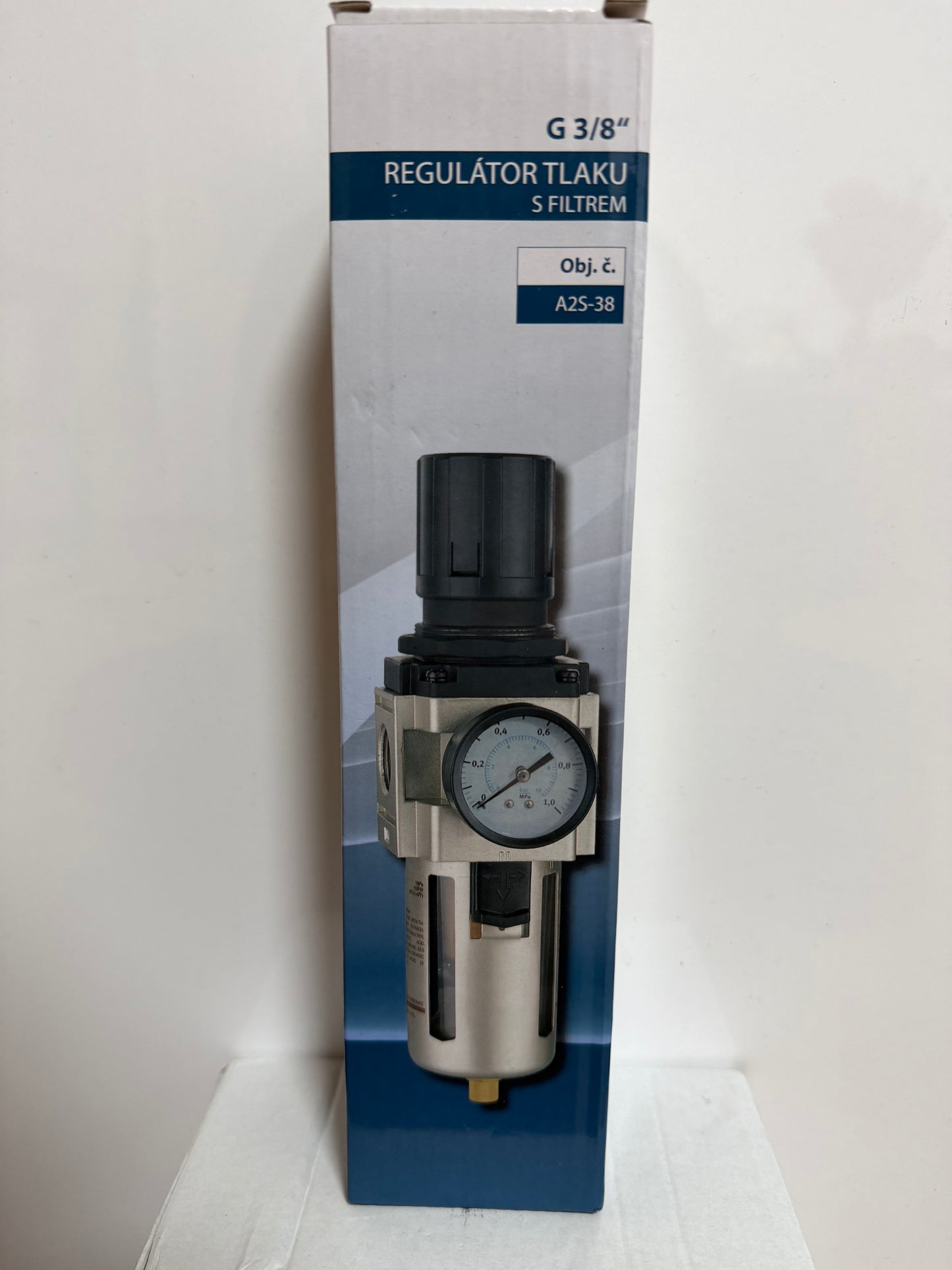 Regulátor tlaku vzduchu s filtrem + manometr (G 3/8“)