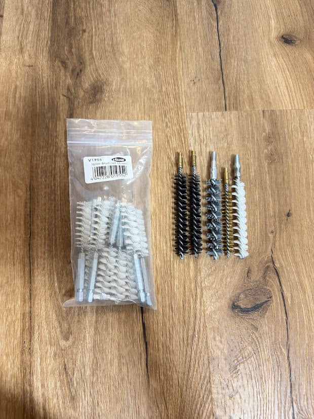 Nylon / Mosaz / Ocel – Čistící kartáčky do vrtačky / akušroubováku