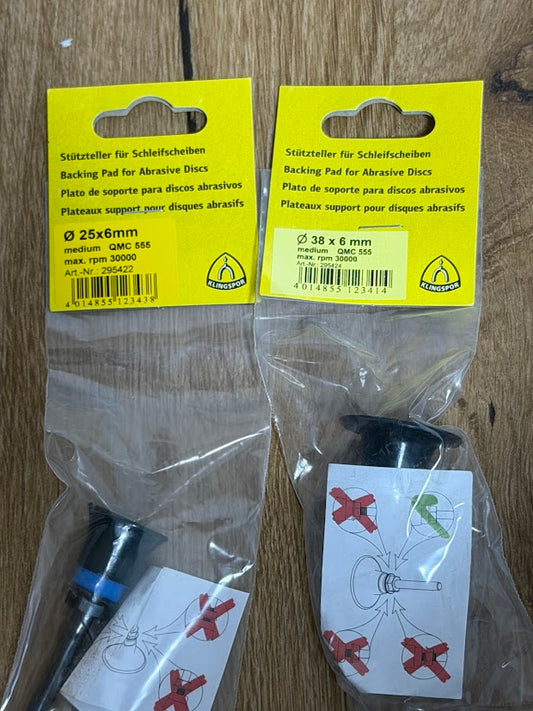 Klingspor backing pady na brusné kotouče (Quick-Change)